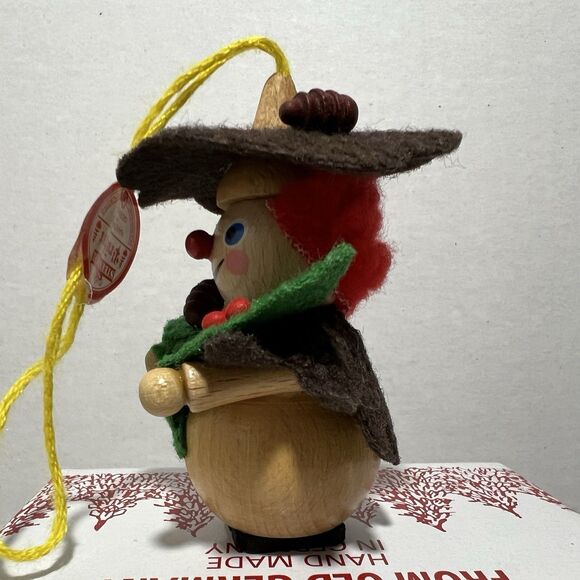 Steinbach PINECONE LADY Vintage LEAVES Wooden German Christmas Ornament - Picture 5 of 11